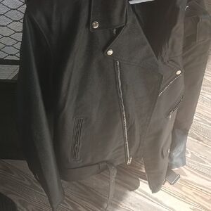 Men's Black Biker Jacket